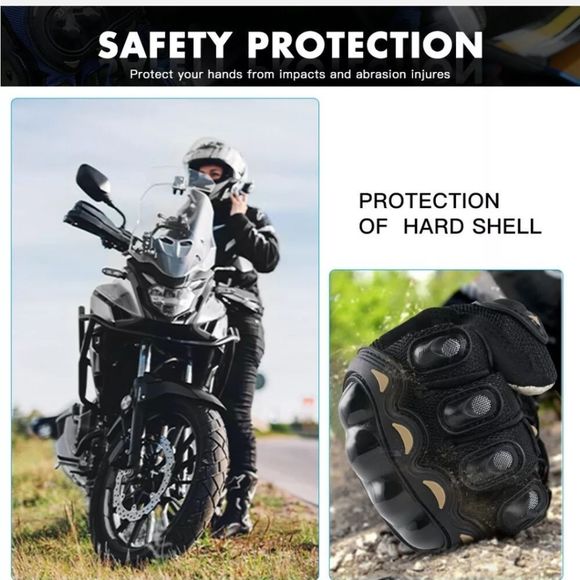 PRO-BIKER Motorcycle Motorbike Racing Riding ATV Shock-proof Full Finger Gloves - Picture 5 of 11